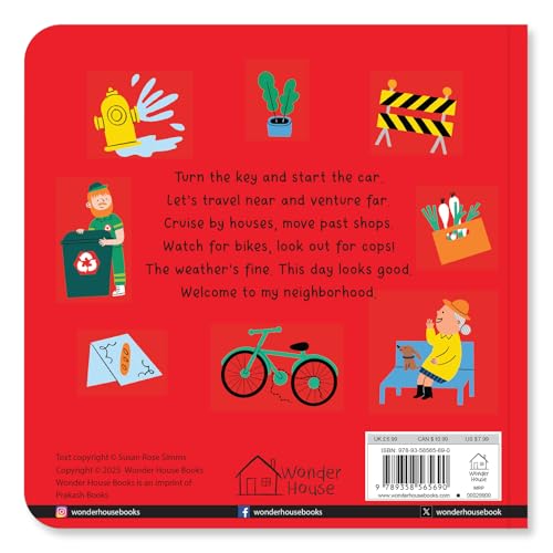 Image of In My C Up, Down And All Around The Town - Interactive Board Book For Kids | Ride Through The Neighborhood With Fun Rhymes, Bright Pictures & ... For Toddlers & Preschoolers | Ages 2-5 Years