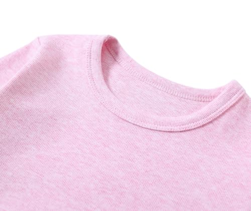 Kids Winter Thermal Underwear Long Johns Set Toddler Little Boys Girls Pajamas Warm Base Layer Set (3-8Years)4