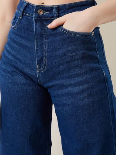 Image of ADDYVERO Women High-Rise Wide Leg Denim Jeans