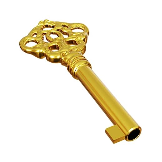 KYF 2 Solid Brass Reproduction Skeleton Key fits Most of Sligh, Pearl, Colonial and Seth Thomas