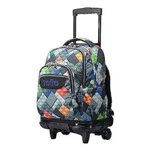 TOTTO MOCHILA ESCOLAR RUEDAS BLOQUES