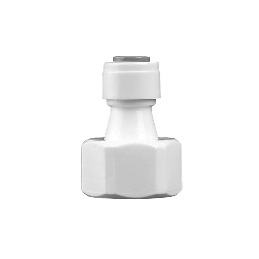 Hose Adapter,Tap Connector,1/4" - 1/4" OD Tube Straight PE Pipe Fitting Hose,Plastic Quick Connector Aquarium RO Water Filter Reverse Osmosis System