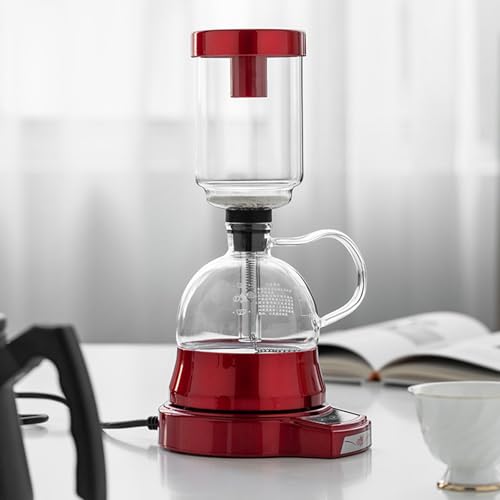 XDTKJDZ Siphon-Kaffeemaschine, Siphon-Vakuum-Kaffeekanne Aus Glas, 400 Ml Großes Fassungsvermögen, 2 Geschwindigkeitsstufen, Intelligente Zeitsteuerung, 1–4 Portionen Auf Einmal, Für Bar, Büro, Küche 7 XDTKJDZ Siphon-Kaffeemaschine, Siphon-Vakuum-Kaffeekanne Aus Glas, 400 Ml Großes Fassungsvermögen, 2 Geschwindigkeitsstufen, Intelligente Zeitsteuerung, 1–4 Portionen Auf Einmal, Für Bar, Büro, Küche