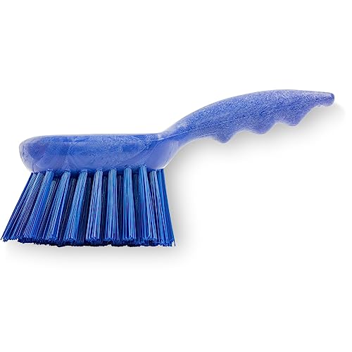 Image of SPARTA 40541EC14 Plastic Scrub Brush, Utility Brush, Kitchen Brush With Hanging Hole For Cleaning, 8 Inches, Blue, (Pack of 6)