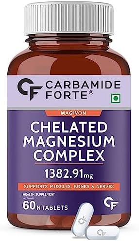 Suplemento de citrato de glicinato de magnesio 1814.18mg por porción - 60 tabletas vegetales