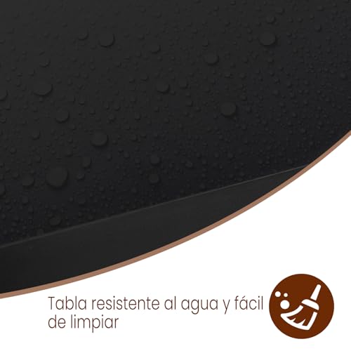 Variante de WOLTU mesas de cocina Negro 120x40x100 cm