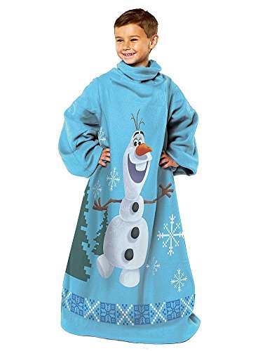 Disney Frozen Olaf Designer Series Comfy Throw, The Blanket With Sleeves.