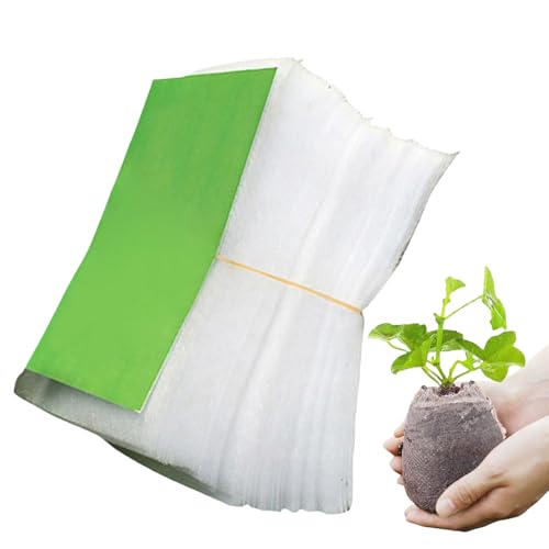 Bolsas de guardería plántulas, bolsas de guardería | Bolsas de inicio reutilizables de plántulas,Conjunto de 100 contenedores de brote de planta de interior de tela no tejida reutilizable para fruta d