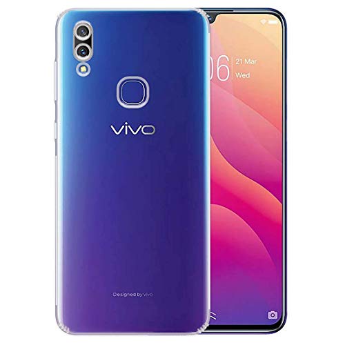 Image of Case Creation Brand - Mobile Cover for Vivo V11i (Soft & Flexible Back Case), Transparent