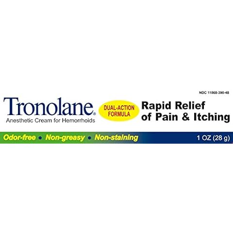 Tronolane Anesthetic Cream for Hemorrhoids 1 OZ - Buy Packs and SAVE (Pack of 4) Cover