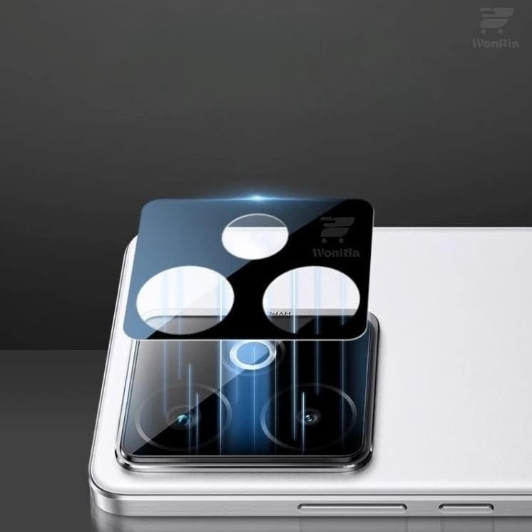 Image of [1+1 Tempered Glass for Realme GT 7T 5G with Camera Lens Protector Edges to Edge Screen Glass Protector 9H Hardness - (Pack of 2)