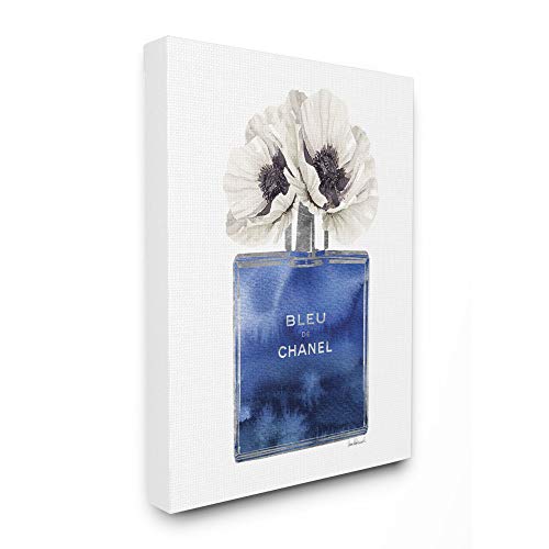 Stupell Industries Fashioner Perfume Flower Blue Watercolor, Design by Artist Amanda Greenwood Wall Art, 16 x 20, Canvas Stupell Industries Fashioner Perfume Flower Blue Watercolor, Design by Artist Amanda Greenwood Wall Art, 16 x 20, Canvas