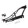 MICARGI Puma Stretch Cruiser Bike Frame,26-in Steel Frame with Bike Chain Suitable for Lowrider Bike, Chopper Bike, and Electric Bike Conversion (Matte Black) #5