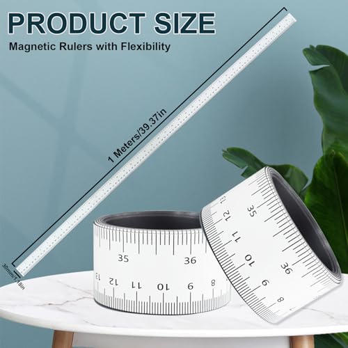 Regla magnética flexible 5 piezas 39.37 pulgadas miniatura 2