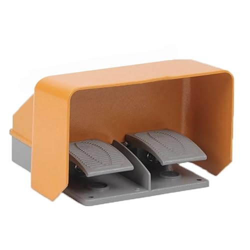 Foot Pedal Switch, 380V Foot Switches, Dual Foot Operated Pedal, Electrical Switches Controller, YDT1-18 Switch for Electrical Machine Power Supply, Twin Pedals