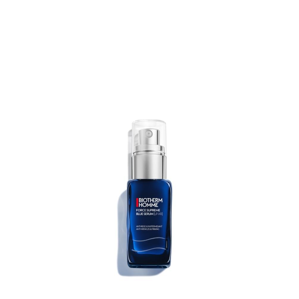 Biotherm Homme, Force Supreme, Blue Serum [LP-XR] antiarrugas, 30 ml | Con Proxylane, Pro-Retinol y péptidos, repara 10 signos del envejecimiento, aspecto más firme y joven
