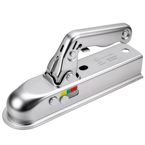 WPPQWP Zugmaul Anhängerkupplung Abschließbar 50mm Universal Zugkugelkupplung Vierkant bis 800kg Anhängerzubehör