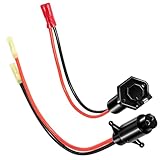 YMT Trolling Motor Plug and Receptacle Set Compatible with Marine Boat, 14365-6 Male & 14366-6 Female Trolling Motor Connector, 12V，Quick Connect Electrical Plug Socket with Butt Connectors