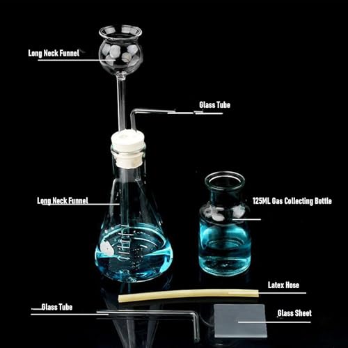 Bouteille de laboratoire de chimie pour expériences de dioxyde de carbone