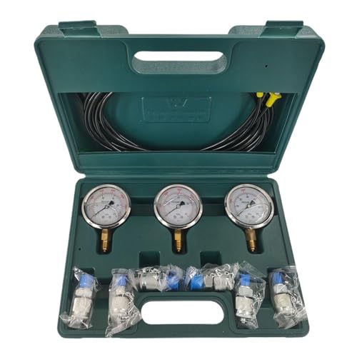 Kit de test de pression d'excavatrice haute précision 8700 psi max