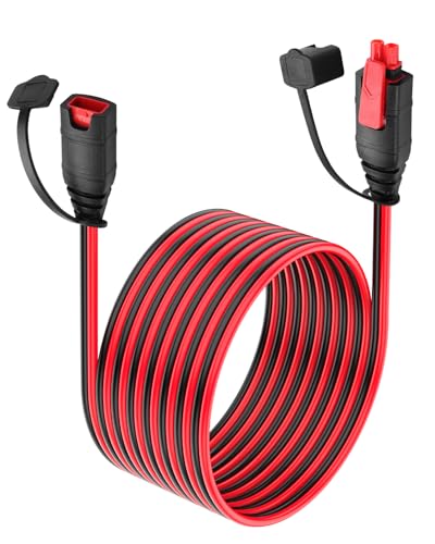 Specifiche del cavo: filo di rame puro 16AWG (1,3MM²), composto da fili rossi e neri (estremità rossa è positiva +, estremità nera è negativa), lunghezza del cavo 3M/9,8FT