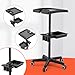 TASALON Salon Tray on Wheels, Hairstylist Rolling Carts with Wheels and Drawers, Hair Salon Cart with Tool Holder, Hair Tools Organizer Roller Cart for Barber Station and Salon Station, Black, T-027A