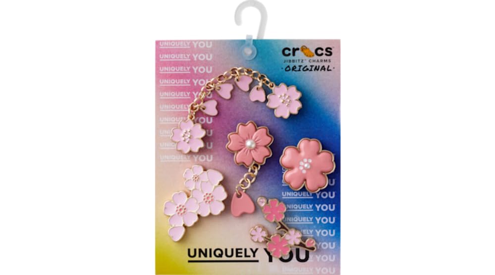 Image of Crocs Jibbitz Flowers Shoe Charm Packs, Blooming Cherry Blossom, 5-Pack