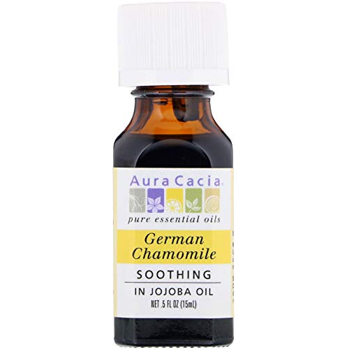 Aura Cacia Chamomile, Roman (in jojoba oil), 0.5 fl. oz. Bottle (a) - 2pc
