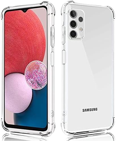 KP TECHNOLOGY Galaxy A13 Case, Samsung Galaxy A13 Clear Case With Reinforced Corners, Drop Protection Soft TPU Bumper Phone Case for Samsung Galaxy A13 (Clear)