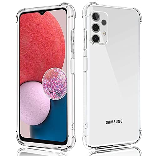 KP TECHNOLOGY Galaxy A13 Case, Samsung Galaxy A13 Clear Case With Reinforced Corners, Drop Protection Soft TPU Bumper Phone Case for Samsung Galaxy A13 (Clear)