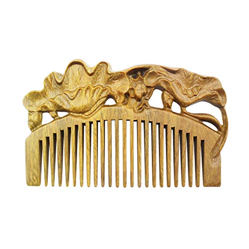 Carved Winter Anti-static Wooden Hair Comb Handmade Sandalwood Comb Mustache Beard Care Hair Accessories for Women Girls Men