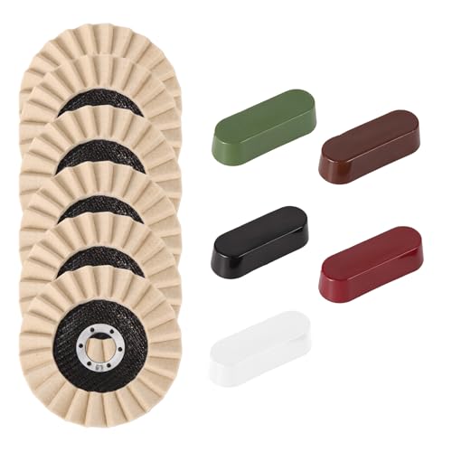 Disques et pâtes à polir en feutre de laine meuleuse angle surfaces multiples de 11pcs