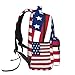 SEOCKA America Flag Usa Flag Stars And Stripes Casual Backpack Travel Pack Bag Laptop Backpacks With Side Pockets Front Zipper Pockets Bookpack Daypack Picnic Rucksack Computer Bag