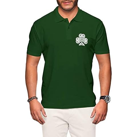 Ireland Rugby Polo Shirt - Irish Jersey Short Sleeve Top Green Embroidered Badge - for Mens s Polo t Shirts Sleeve Shirt Cover
