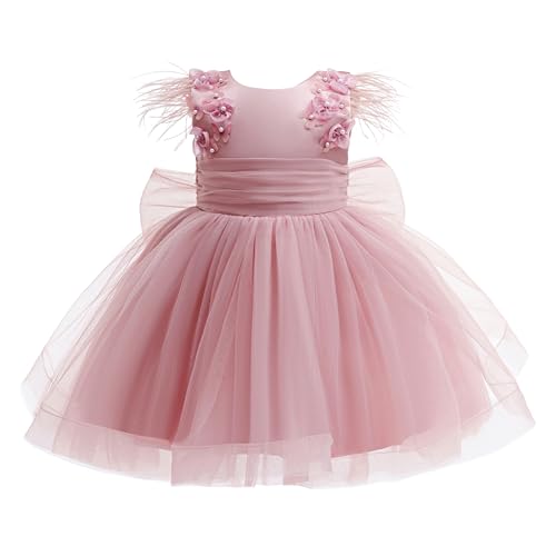 Flower Girls Tulle Dress Birthday Pageant Tea Party Princess Formal Dresses Wedding Fancy Fairy Tutu Dress