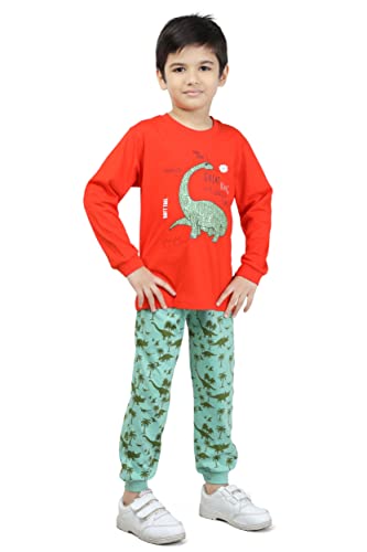 Image of BABA AND BABY Long Sleeves Round Neck T-Shirt and Pant Set for Baby Boys