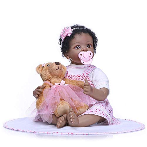 Reborn Baby Doll Weiches Silikon Vinyl Reborn Kleinkind Realistisch lebensecht aussehende Neugeborene Puppen Baby Girl…