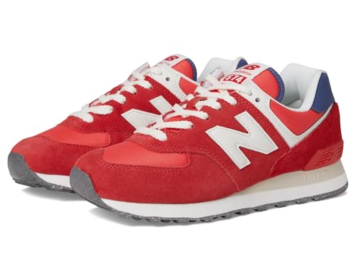 New Balance Womens WL574 True Red/White (Women 8 Medium)
