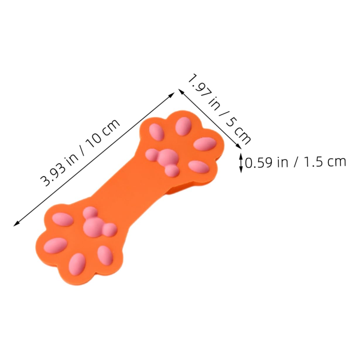 Amosfun 10pièces Clips Alimentaires Silicone Forme De Patte De Chat Pince De Scellage Réutilisable pour De Snacks Et Aliments pour Conserver Fraîcheurs