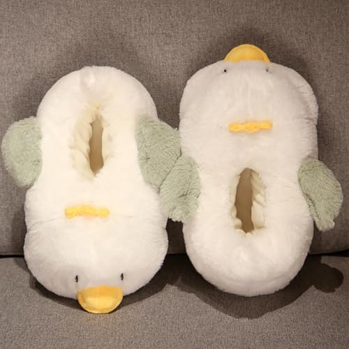 Image of Women's Cute Bee Bootie Slippers, Fuzzy Animal House Slippers with Heel, Warm Cozy Non-Slip Soft Sole for Indoor Comfort