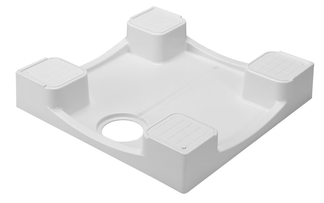 【値下】テクノテックイージーパンTPD640-CW2防水パン　排水トラップセット Amazon.co.jp: テクノテック 洗濯機パン 640×640mm かさ上げ防水パン