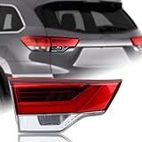 Duolctrams Inner LED Tail Light Rear Lamp Assembly Compatible with 2017-2019 Toyota Highlander Left Driver Side 81590-0E120 815900E120