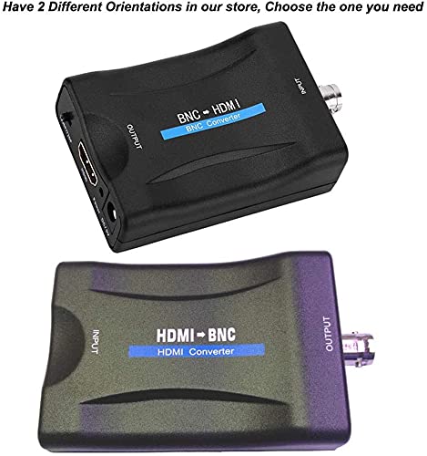 Hdmi To Bnc Converter Video Adapter Hdmi In Female Bnc Coax Out Connector Composite Box With 3.5Mm Audio Output For Full Hd Dvd Dvr Ps4 Wii Game Image To Coaxial Analog Cvbs Signal Camera Monitor Tv #TOP7