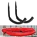 Fancyes 2X Garage Kayak Storage Hooks Kayak Racks Wall Mounted Multifunctional Portable Storage Holder Display for Paddle Board Kayak, Style B