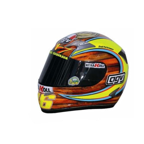 Valentino Rossi HELMET 1/5 VR46 MINI HELMETS,UNISEX,MULTI,One Size