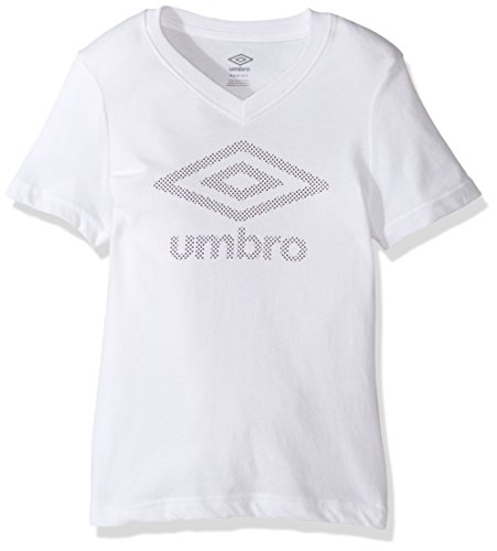Umbro Girls Logo Mesh Short Sleeve Tee