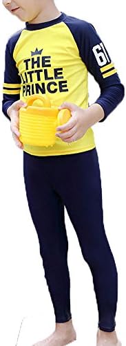 Little Boys 2-Piece Beach Swimsuit Rash Guard Sun Protection Swimwear Set UPF 50+