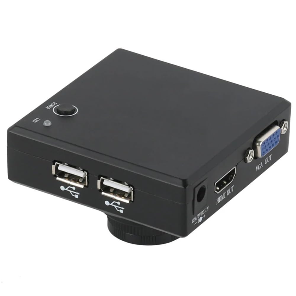 Kit De Accesorios para Microscopio 1080P HD Vga, Cámara De Video Digital Industrial para Medición, Almacenamiento En Disco U para Reloj, Teléfono, Joyería, PCB,3.5X-180X