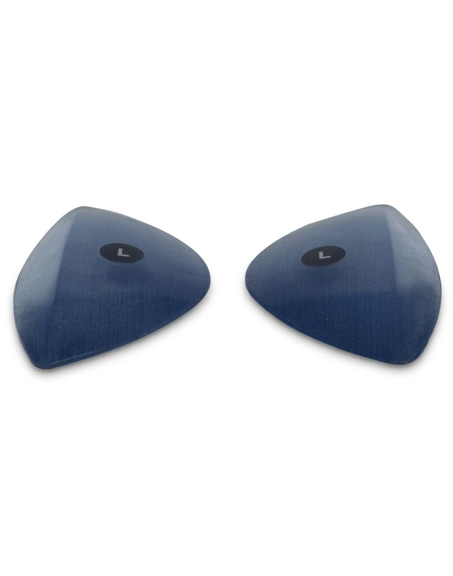 Women’s Triangular Bra Cup Pads, Size L, Navy Blue, Breathable Fabric with Ventilation Holes, Lightweight & Comfortable, Pack of 2-image-7
