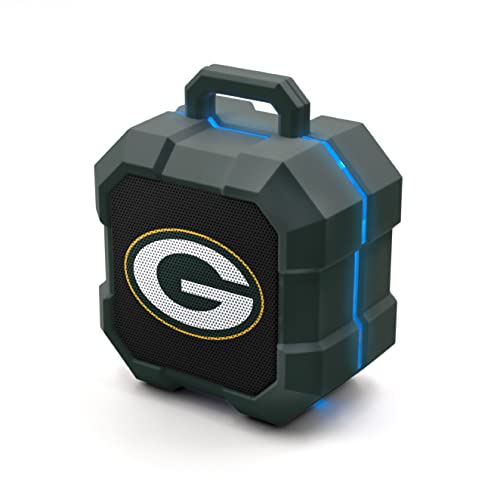 SOAR NFL Shockbox LED Wireless Bluetooth Speaker Green Bay Packers